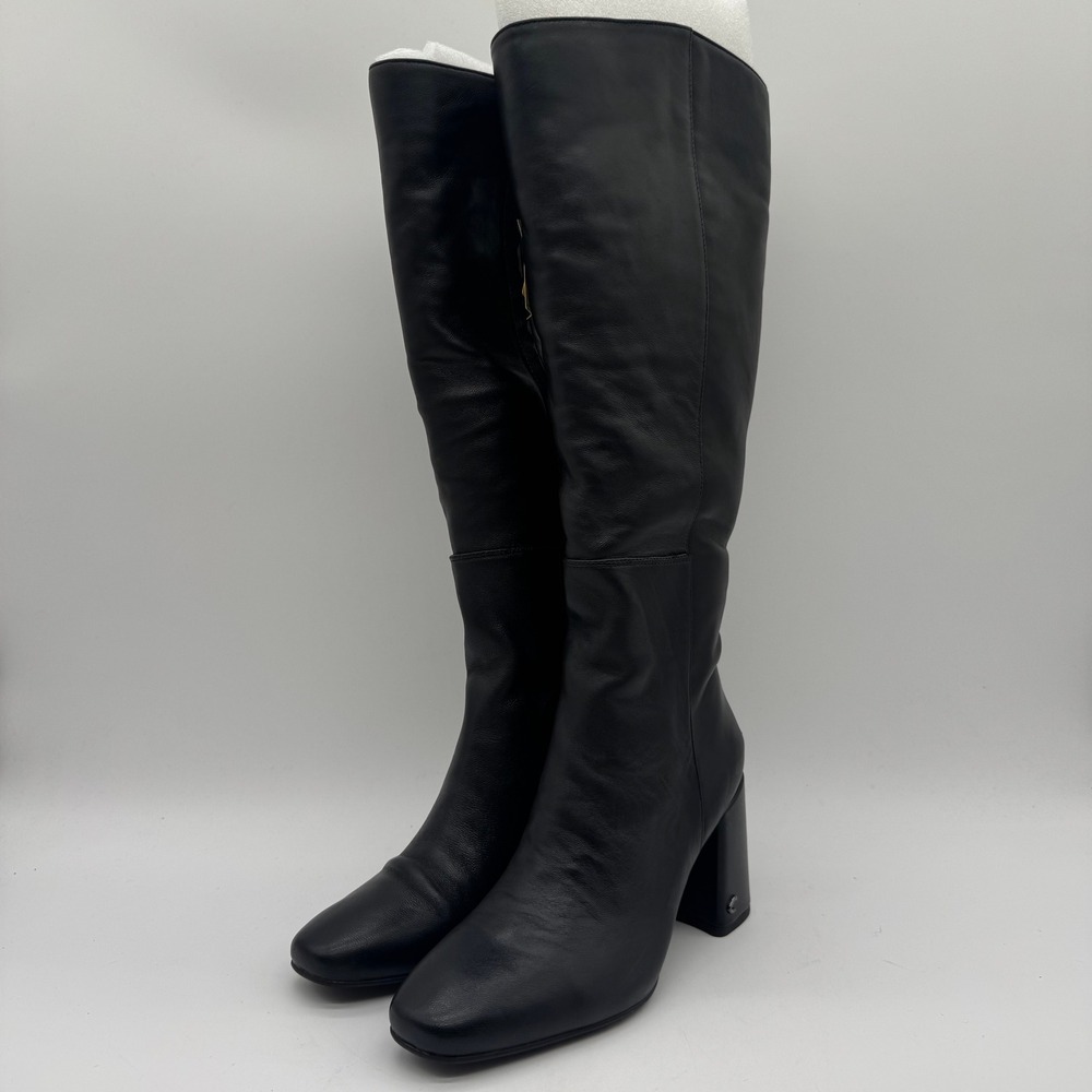 Circus NY Sam Edelman Billie Boots Womens US 7.5 Wide Calf Black Block Heel NWT